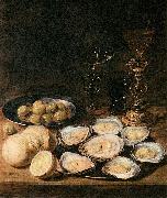 Alexander Adriaenssen with Oysters oil painting